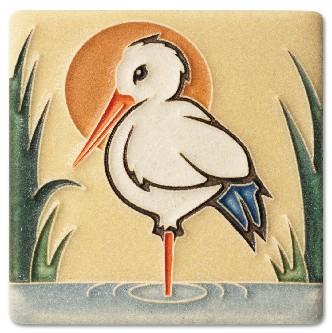 Baby Stork Tile - 4x4