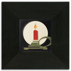 Art Nouveau Candle Tile- 4x4