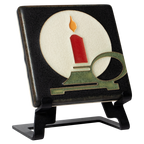 Art Nouveau Candle Tile- 4x4