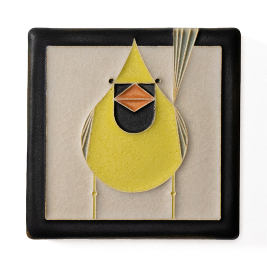 Yellow Cardinal Tile - 4x4