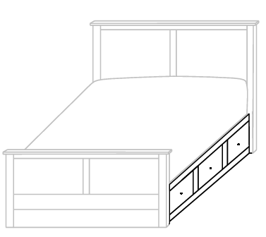 Barrington Shaker Bed with Storage Options