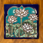 Lotus Art Tile Trivet-6x6