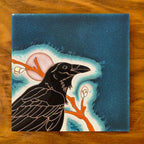 Raven Art Tile Trivet-6x6