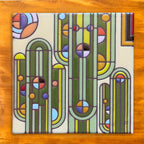 FLW Saguaro Art Tile Trivet-6x6