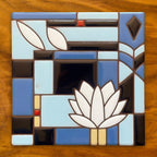 Waterlilies Frank Lloyd Wright Tile-6x6