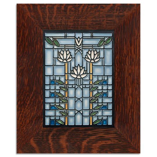 Waterlilies Light Blue Tile - 6x8