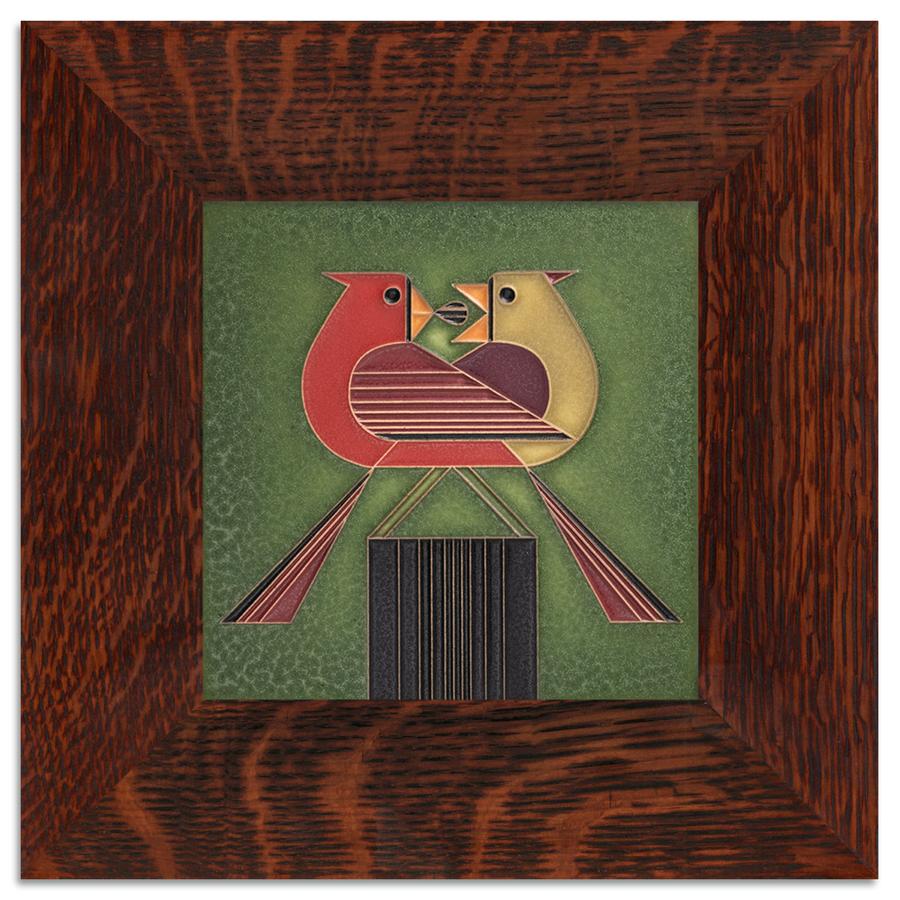 Redbird Romance Tile - 6x6