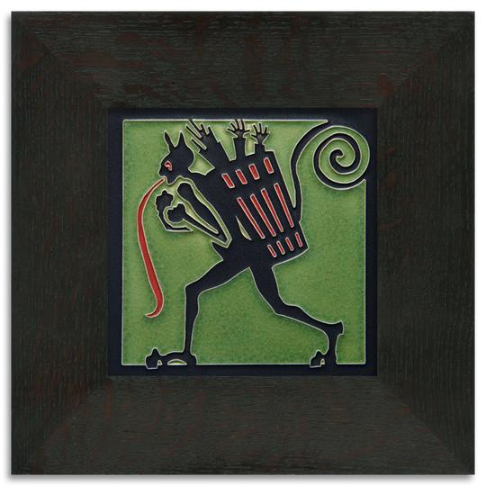 Krampus Green Tile - 6x6