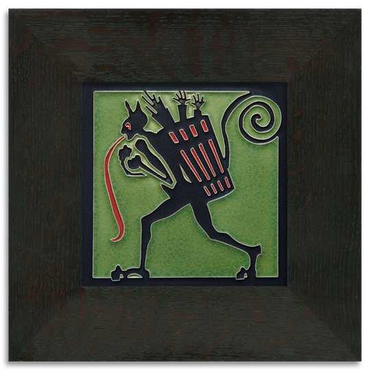 Krampus Green Tile - 6x6