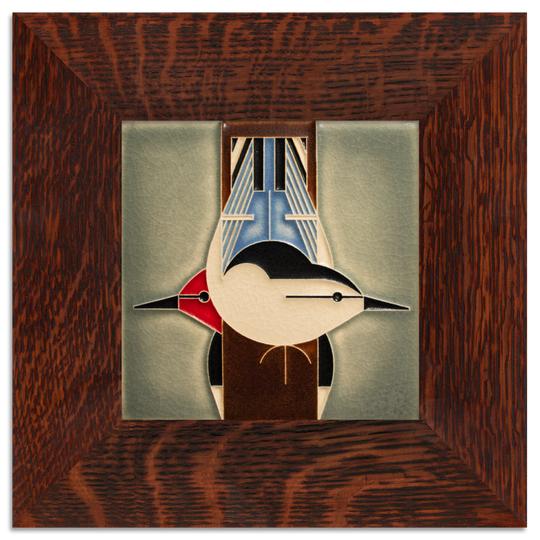 Upside Downside Bird Tile - 6x6