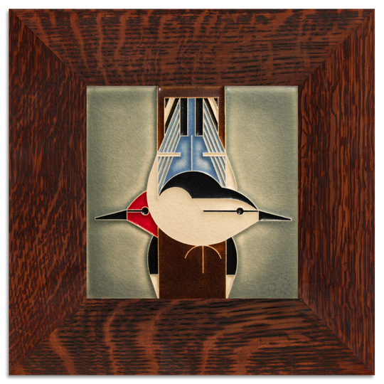 Upside Downside Bird Tile - 6x6
