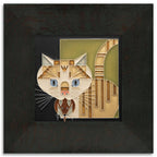 Barn Kitty Green Tile - 6x6