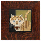 Barn Kitty Green Tile - 6x6