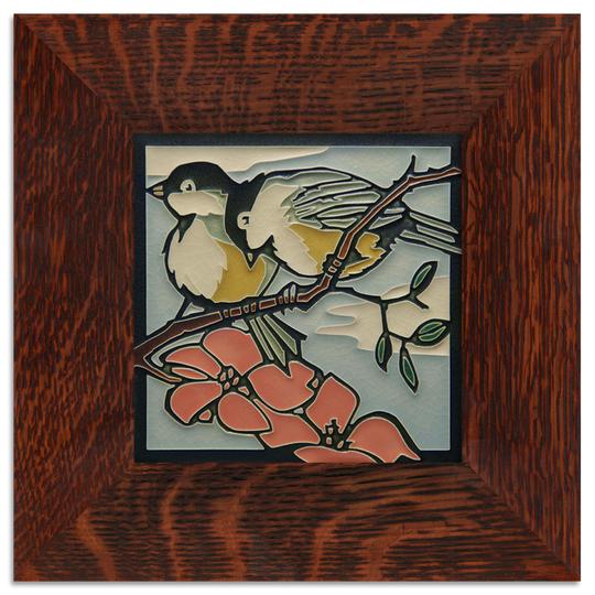 Spring Chickadees Tile