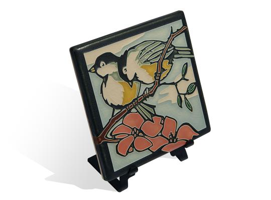 Spring Chickadees Tile