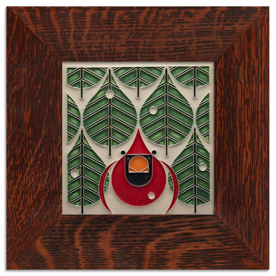 Coniferous Cardinal Tile - 6x6