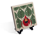 Coniferous Cardinal Tile - 6x6