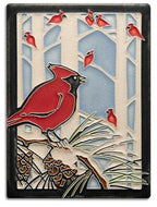 Winter Cardinals Tile - 6x8