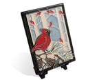 Winter Cardinals Tile - 6x8