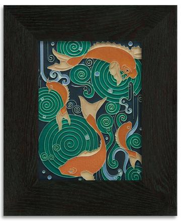 Koi Pond Turquoise Tile - 6x8