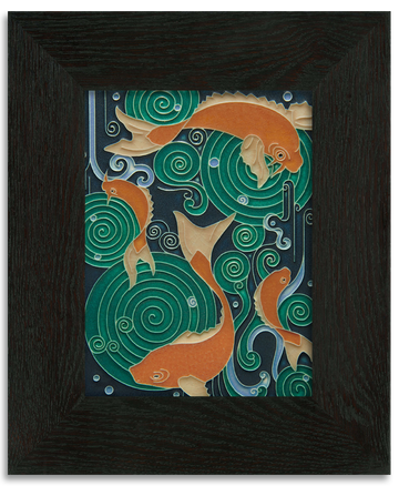 Koi Pond Turquoise Tile - 6x8