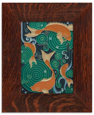 Koi Pond Turquoise Tile - 6x8