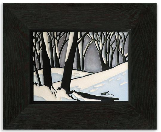 Snowscape Twilight Tile - 6x8