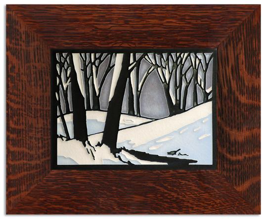 Snowscape Twilight Tile - 6x8