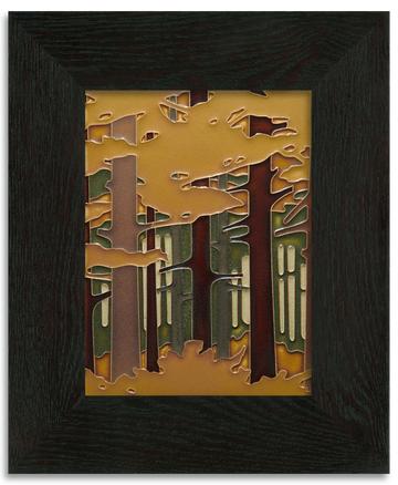 Woodland Pine Autumn Tile - 6x8