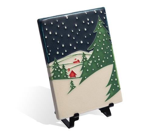 Snowy Night Tile - 6x8
