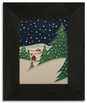 Snowy Night Tile - 6x8