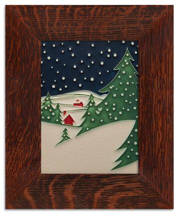Snowy Night Tile - 6x8