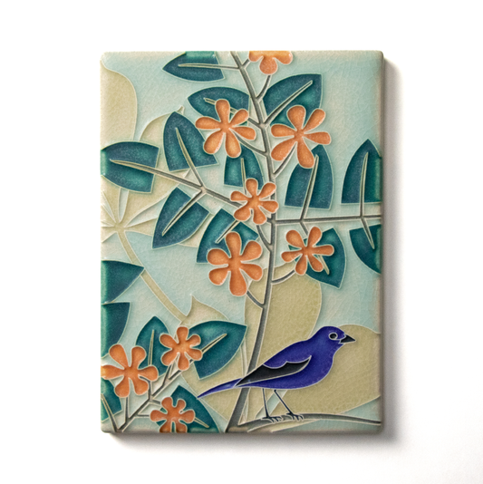 Bluebird Orange Tile - 6x8