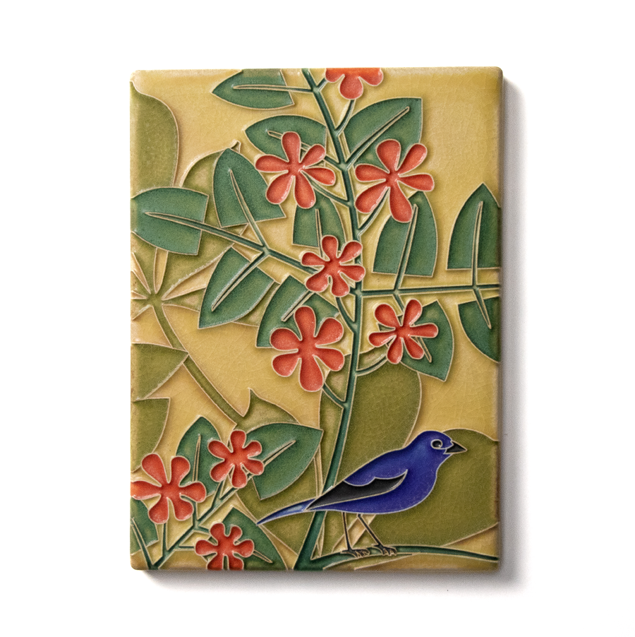 Bluebird Red Tile - 6x8