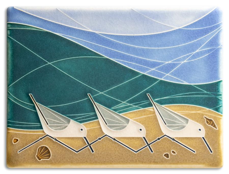 Beach Birds Tile - 6x8