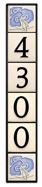 Motawi 4x4 House Number Frame