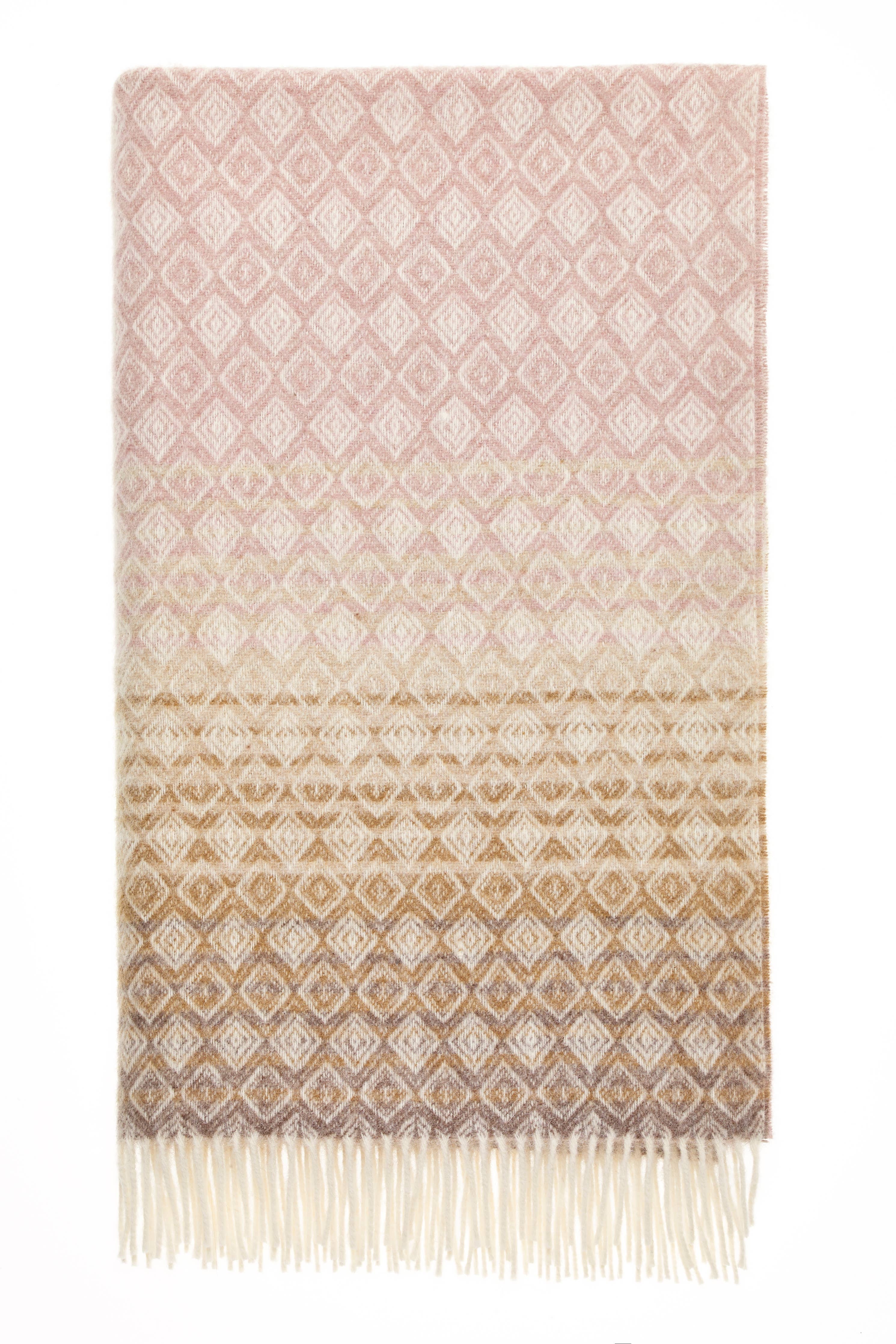Ombre Diamond Range  Merino Lambswool Throw