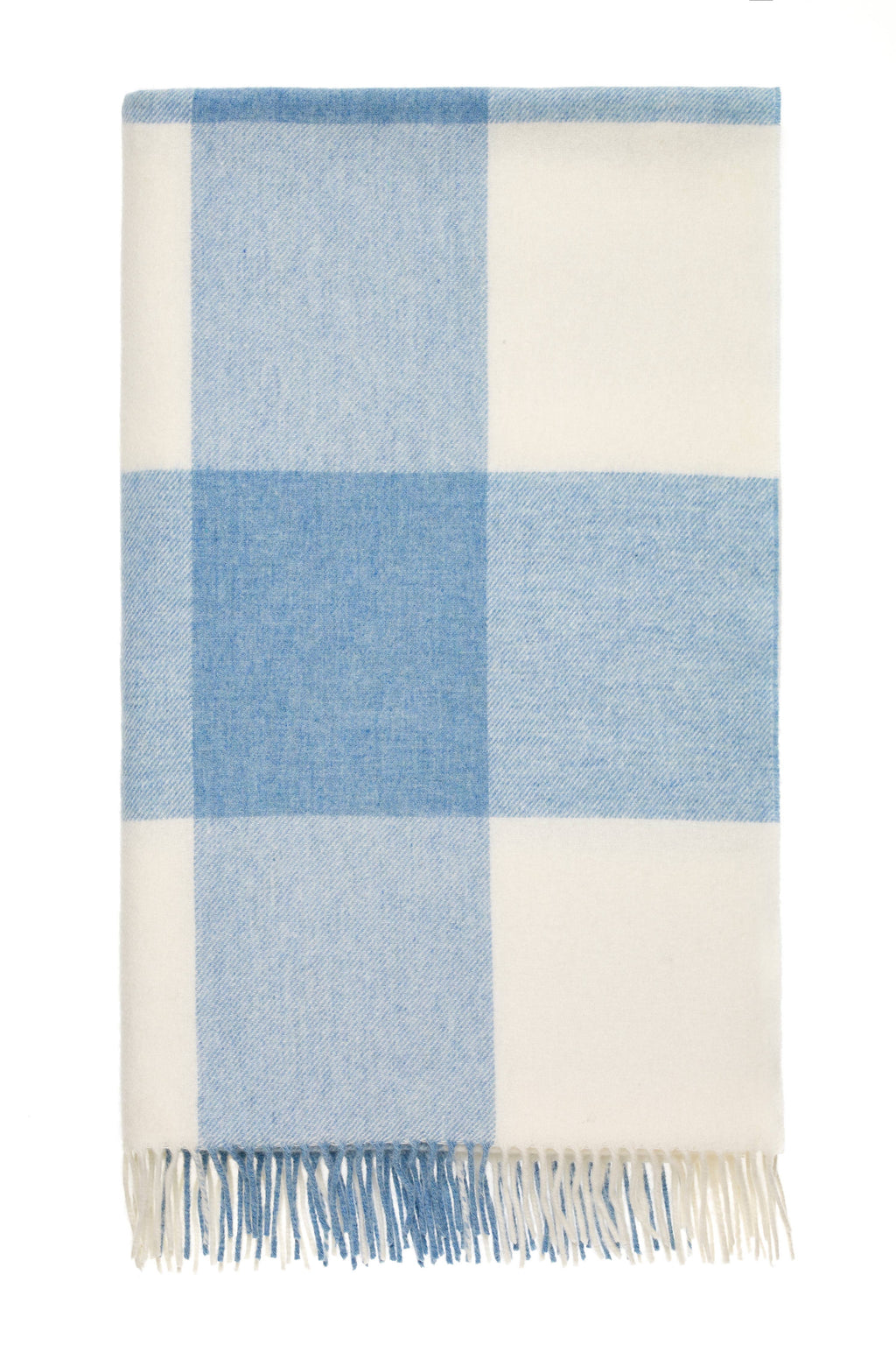 Pastel Block-Check Range Merino Lambswool Throw