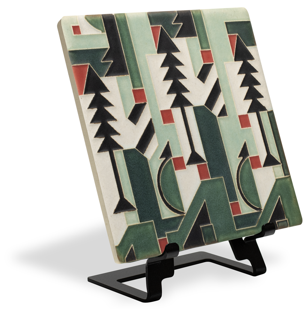 Cubist Christmas Tile - 6x6