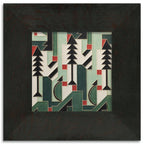 Cubist Christmas Tile - 6x6