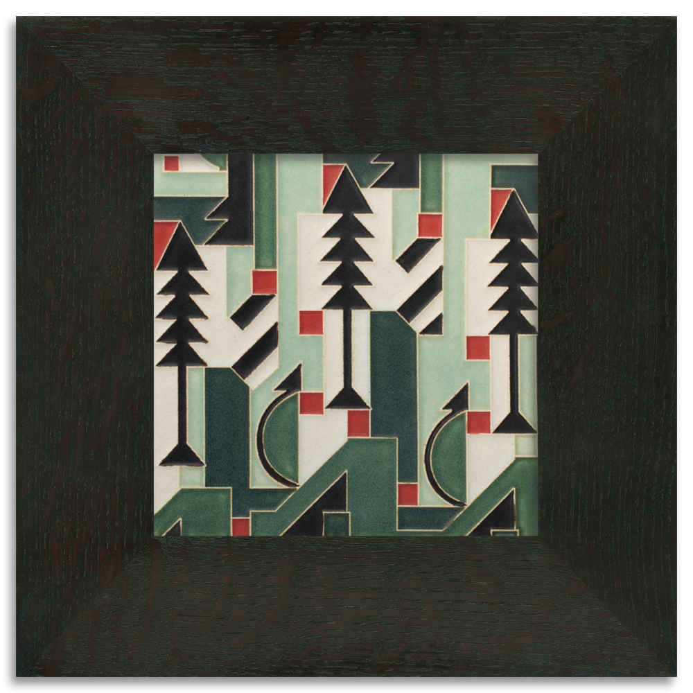 Cubist Christmas Tile - 6x6