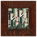 Cubist Christmas Tile - 6x6
