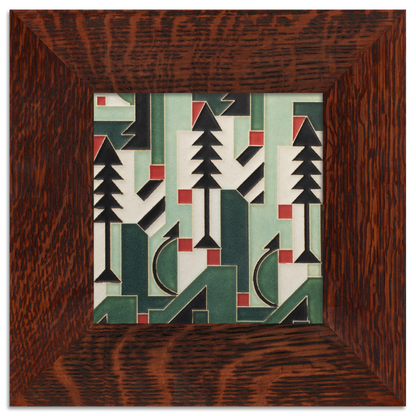 Cubist Christmas Tile - 6x6