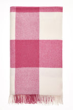 Pastel Block-Check Range Merino Lambswool Throw