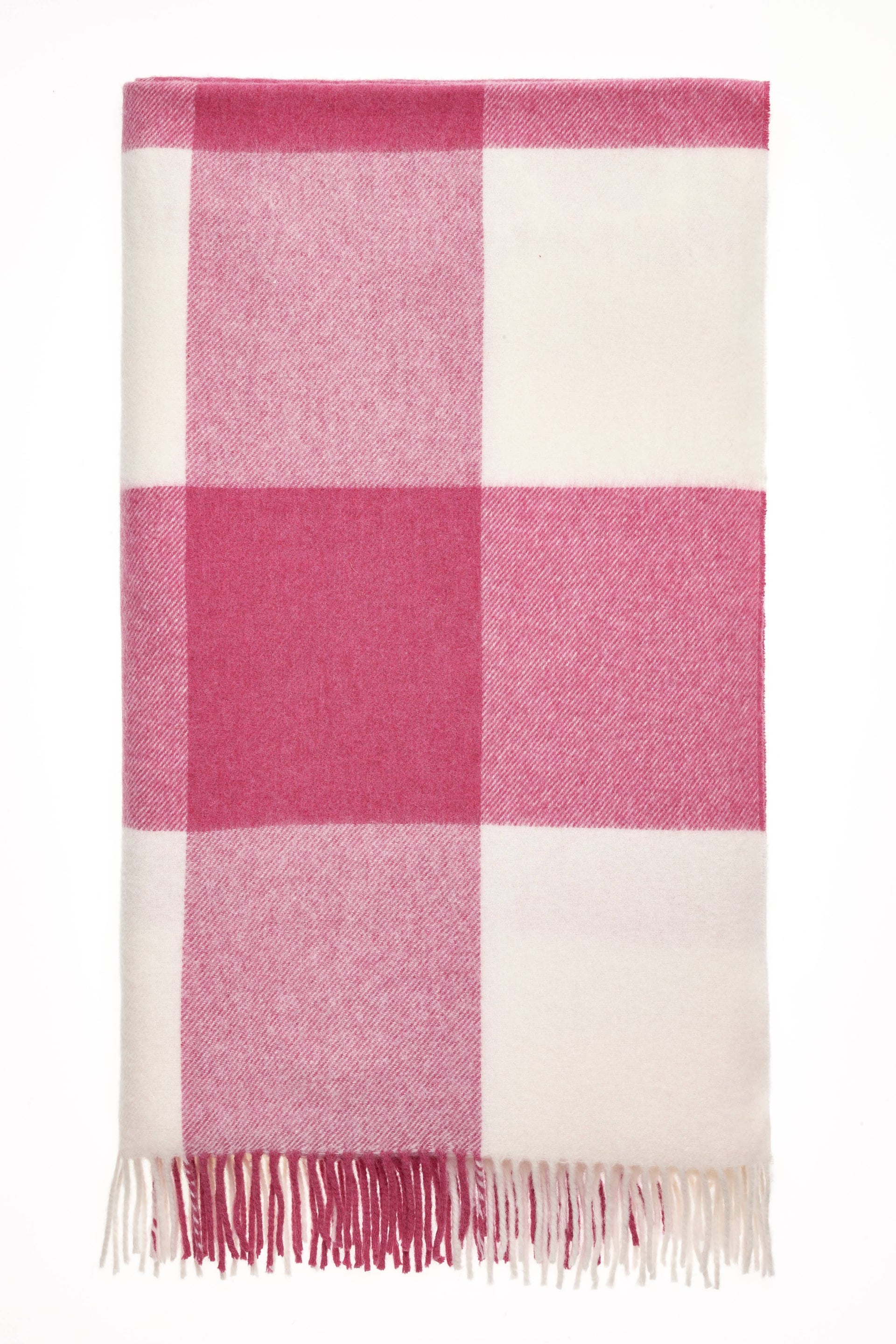 Pastel Block-Check Range Merino Lambswool Throw