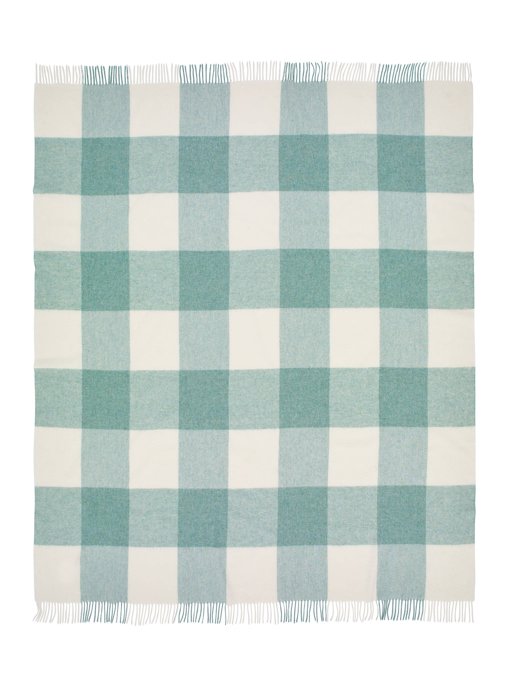 Pastel Block-Check Range Merino Lambswool Throw