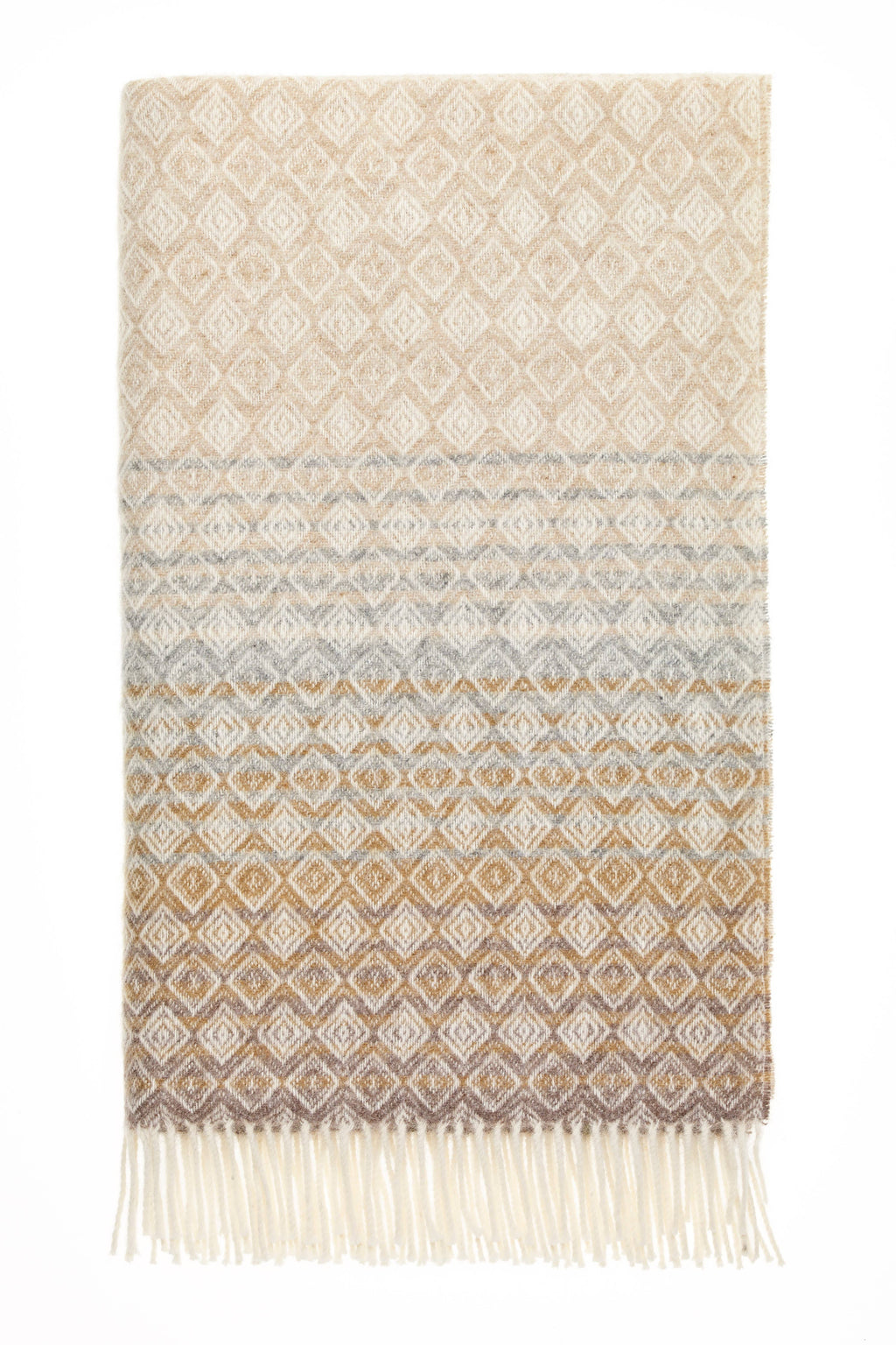 Ombre Diamond Range  Merino Lambswool Throw