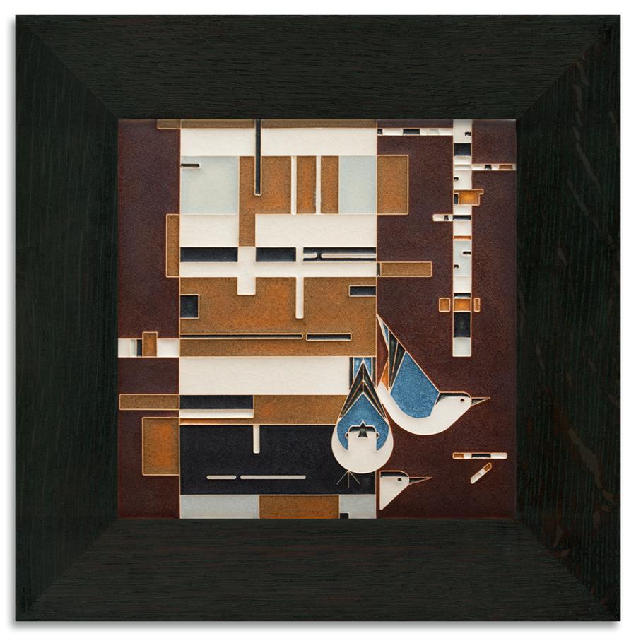 Birch Bark and Birds Tile