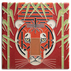 Red Tiger Tile - 8x8