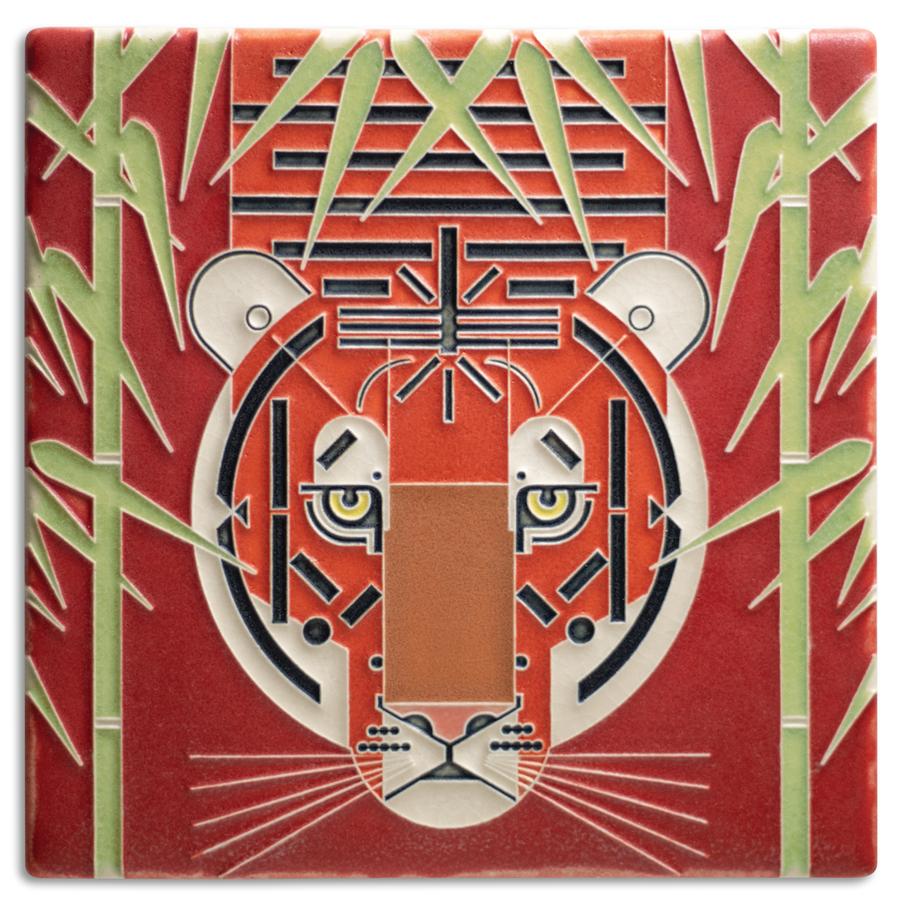 Red Tiger Tile - 8x8 Collectors Item!!